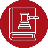 Law Book Vector Icon