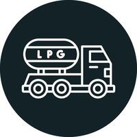 Gas Truck Vector Icon