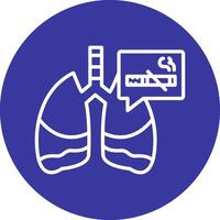 icono de vector de pulmones