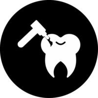 Tooth Drilling Vector Icon