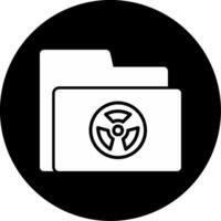 Radioactive Folder Vector Icon