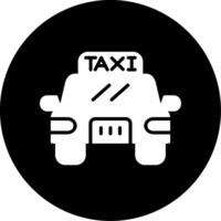 icono de vector de taxi