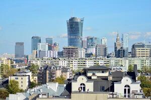 View of modern skyscrapers in the city center. photo