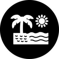 icono de vector de playa