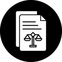 Legal Document Vector Icon