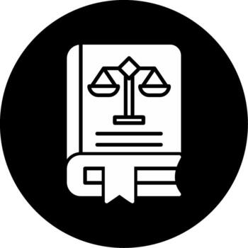 Law Book Vector Icon