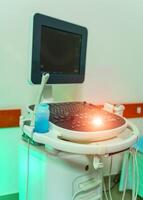 Ultrasound medical device for diagnostics. Sonography. Medical photo