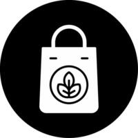 icono de vector de bolsa ecológica