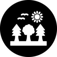 icono de vector de bosque