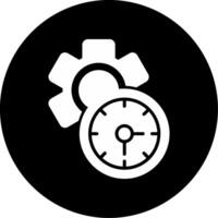 icono de vector de tiempo de trabajo