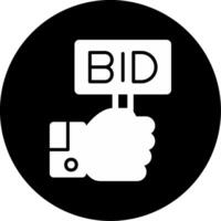 Bid Vector Icon