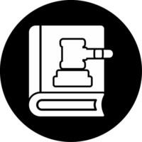 icono de vector de libro de ley