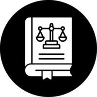 Law Book Vector Icon