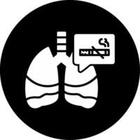 icono de vector de pulmones