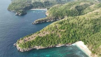 mondo dei sogni spiaggia tropicale isola nusa penida magico spiaggia bali aereo 4k video