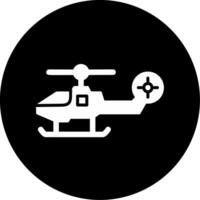 Fighter Helicopter Vector Icon