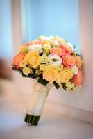 beautiful modern wedding bouquet photo