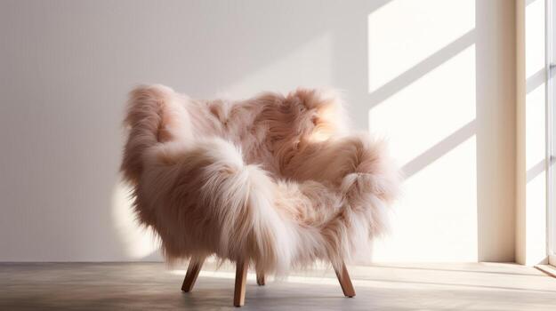 AI generated Contemporary abstract fur with a touch of sophistication and refinement photo