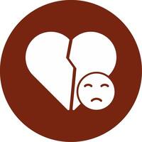 Broken Heart Vector Icon