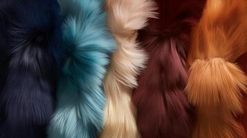 AI generated Abstract fur in a harmonious and balanced palette photo