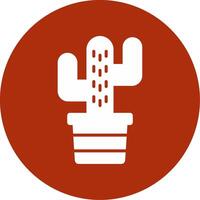 icono de vector de cactus