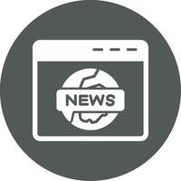 News Report Vector Icon