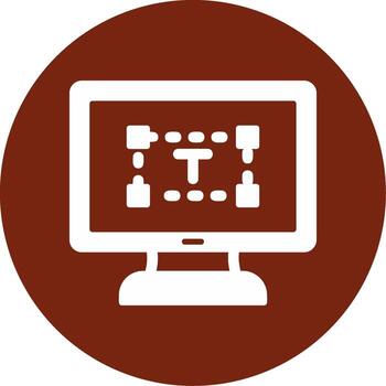 Computer text Editor Vector Icon