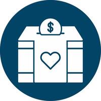 Charity Box Vector Icon