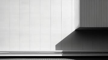 AI generated A minimalist monochrome composition with clean lines photo