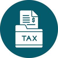 Tax Folder Vector Icon