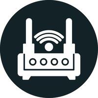 icono de vector de enrutador wifi