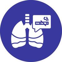 icono de vector de pulmones