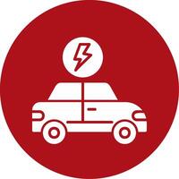 Electric Car Vector Icon