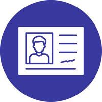 Identification Card Vector Icon