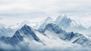 AI generated An authentic, unretouched photograph of a mountain range photo