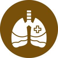 icono de vector de pulmones