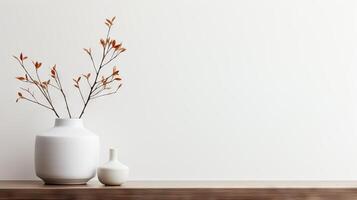 AI generated Smooth and uncluttered white surface photo