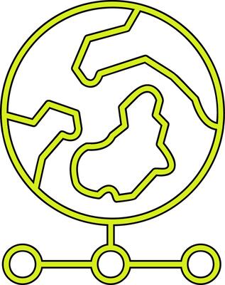 World Grid Vector Icon