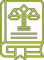 Law Book Vector Icon