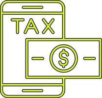 Online Tax Paid Vector Icon