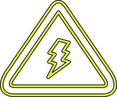 Electrical Danger Sign Vector Icon