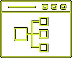 Online Flowchart Vector Icon