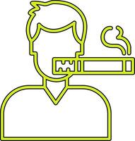 Man Smoking Vector Icon