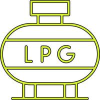 licuado petróleo gas vector icono