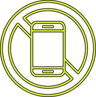 No Mobile Phone Vector Icon