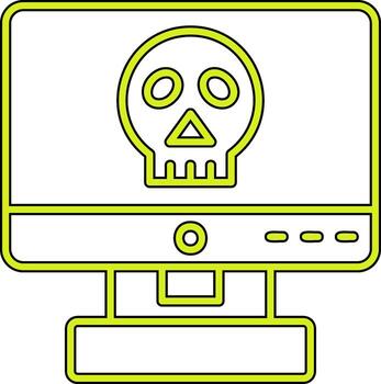 icono de vector de piratería informática