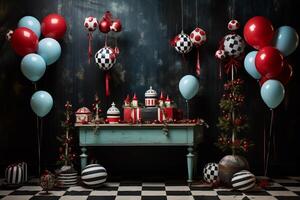 AI generated Captivating and playful holiday decor photo