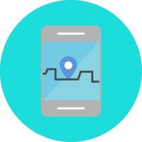 Smartphone Gps Vector Icon