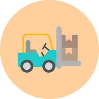 Forklift Vector Icon