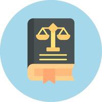 Law Book Vector Icon